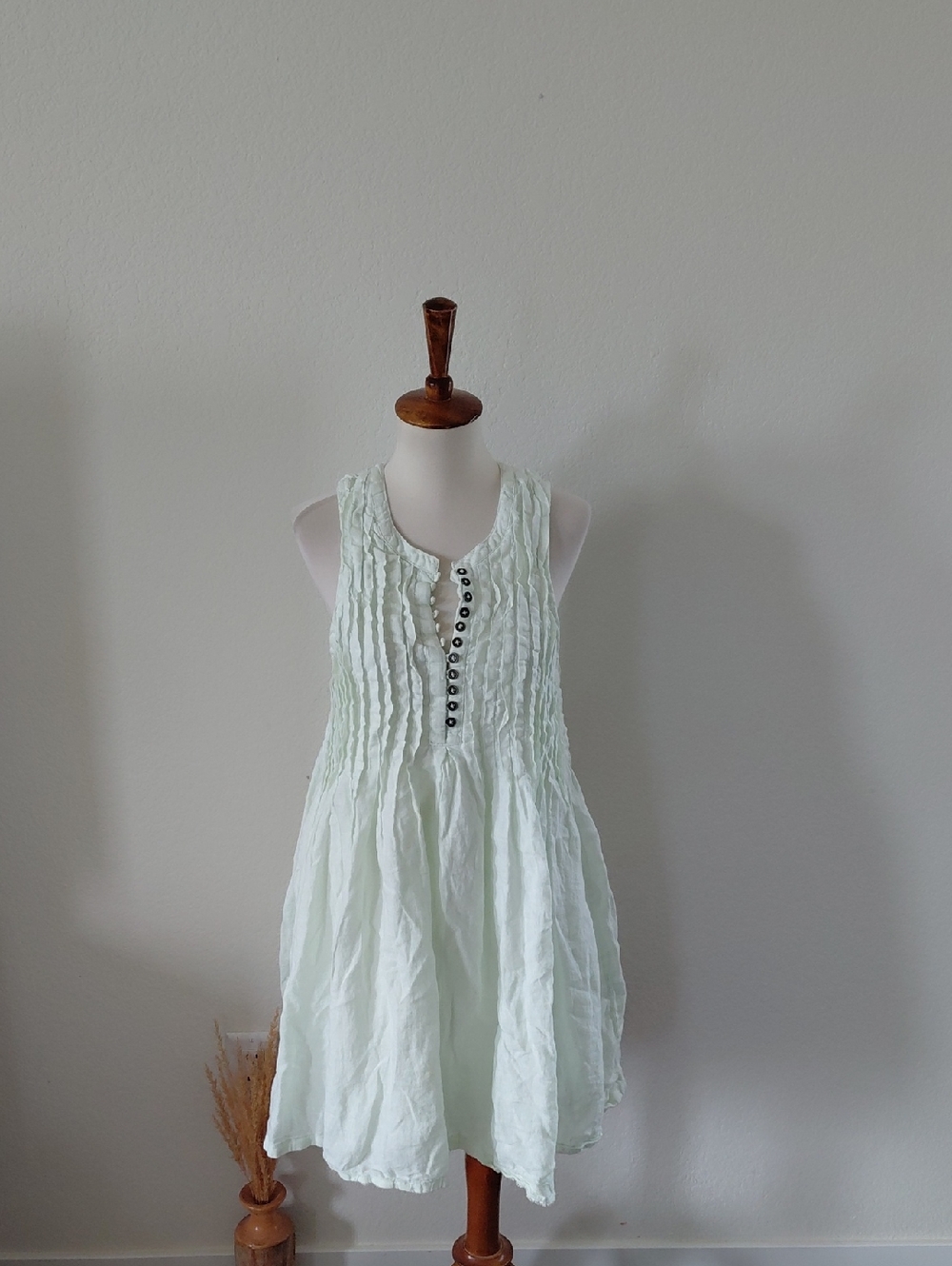 Anthropologie Pleated Mini Dress